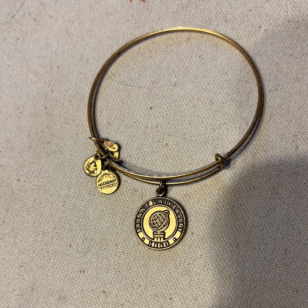 Alex and Ani Gold Bryant University Charm Bracelet
